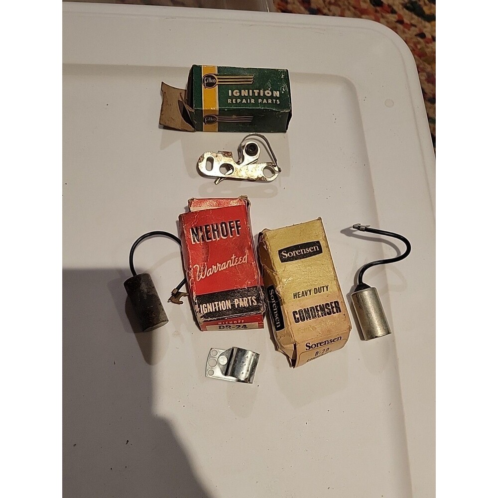 Lot Of 3 Vintage Condensors - Filko DR-221 Niehoff DR-24 Sorensen D-20